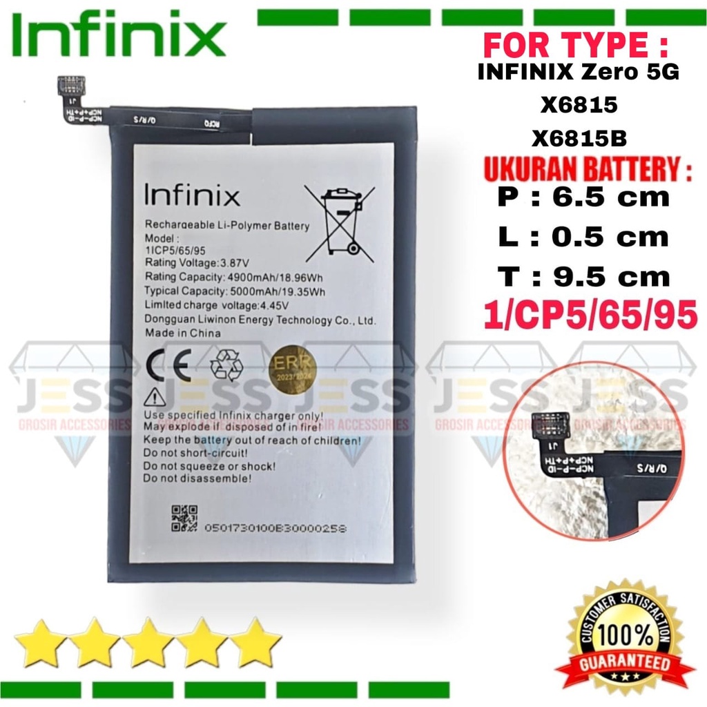 Baterai Battery Original INFINIX Zero 5G - X6815 - X6815B