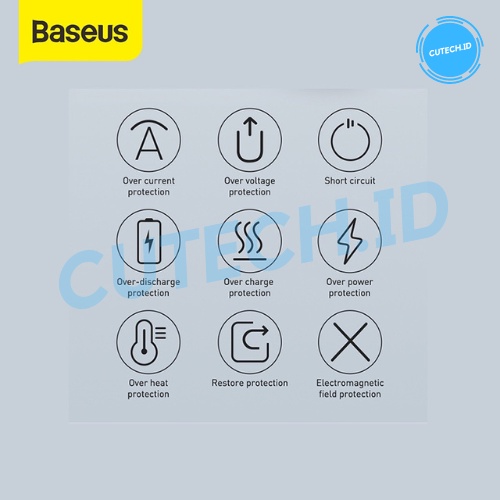 BASEUS KEPALA CHARGER QUICK CHARGING TYPE C + DUAL USB 30W PD FAST CHARGE