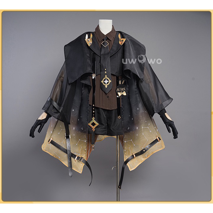 PRE-SALE UWOWO Genshin Impact Fanart Aether Bunny Suit Canon Outfit Cosplay Traveler Kong Costume