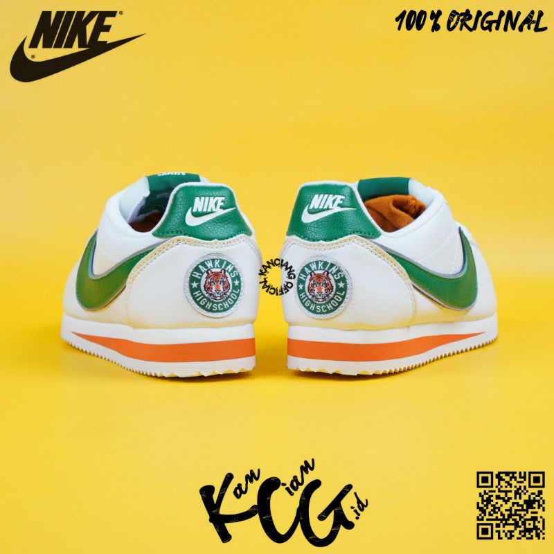 Sneakers Original Made In Indonesia 100% Cortez Classic Stranger Think Hawkins Original Bnib