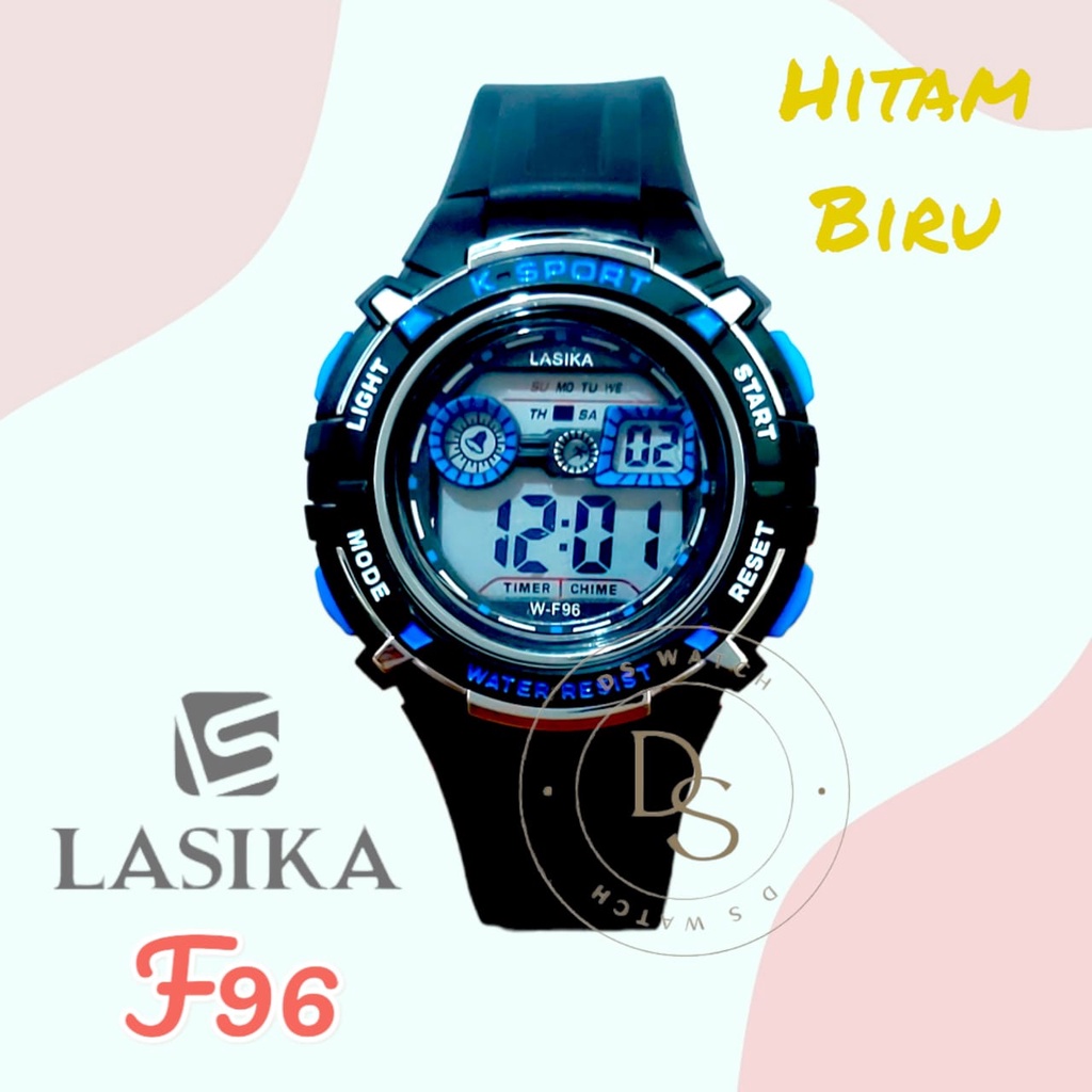 Jam Tangan Anak Lasika digital cowok cewek water resistant F90 F96 F99