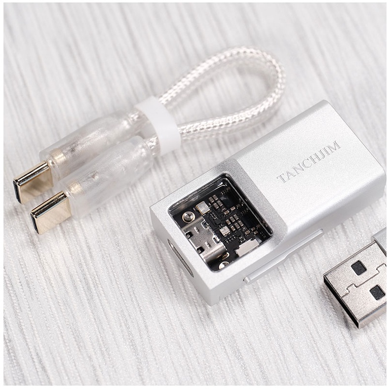 Tanchjim CS43131 Amplifier Headphone DAC Portable Dengan Output USB Tipe C 2 DSD256 32Bit / 768kHz 3.5mm / 4.4mm