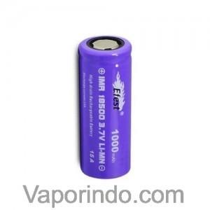 Efest 15A 18500 1000Mah Purple Battery Flat Top