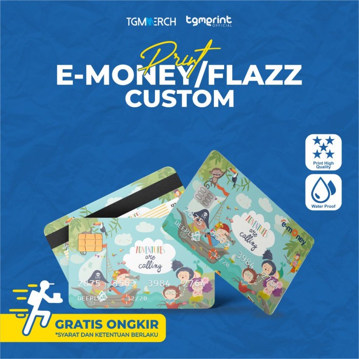 

PRINT E-TOLL CARD KARTU E-MONEY / FLAZZ EDISI SQUID GAME / BEBAS