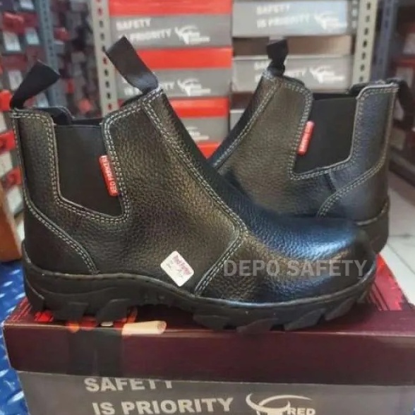 Sepatu Safety Red Parker S-185 Original - Safety Shoes Red Parker S-185 BERKUALITAS