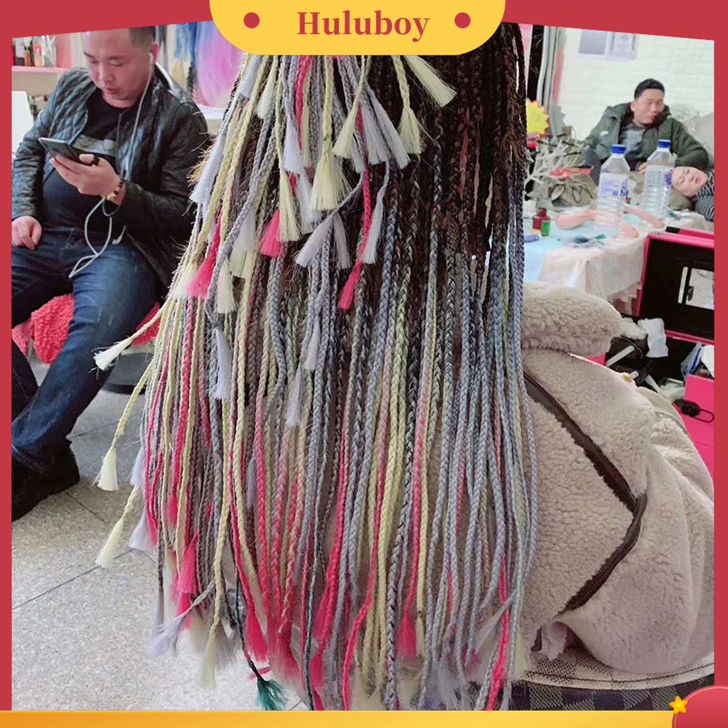 Wig Rambut Ekstensi Model Kepang Warna Gradasi Untuk Wanita