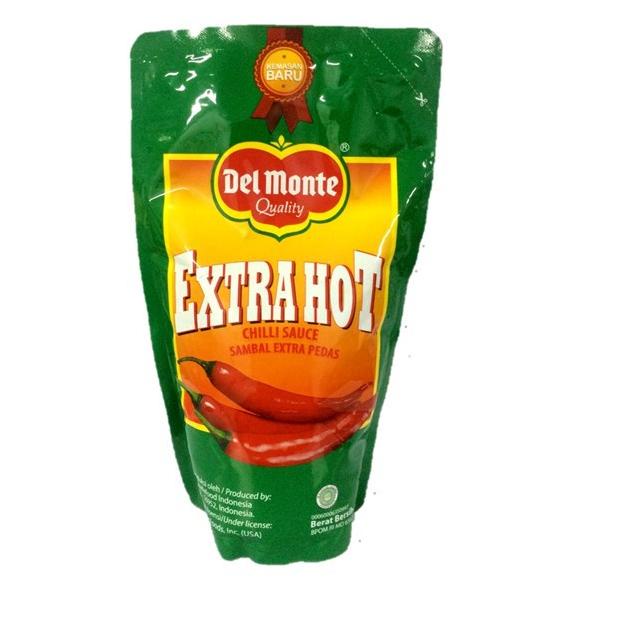 

り Delmonte Saus Extra Hot Chilli Pouch 1000 gr ↝