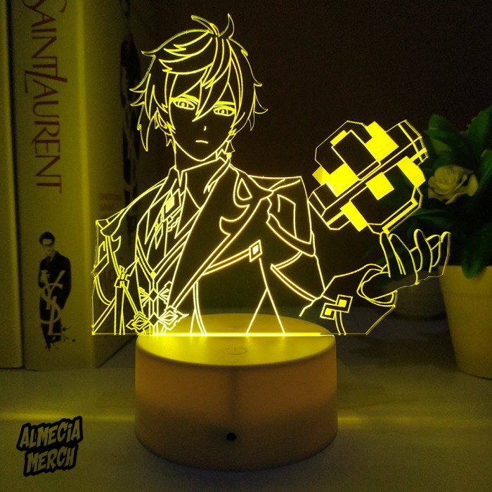 `````````] Lampu Tidur LED Genshin Impact Zhongli / Night Lamp Acrylic Zhongli