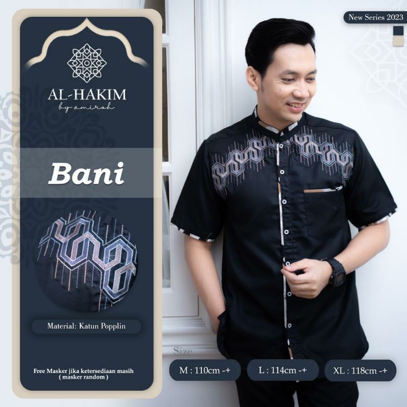 KOKO BANI ORI AL HAKIM BY AMIROH • Baju Koko Lengan Pendek