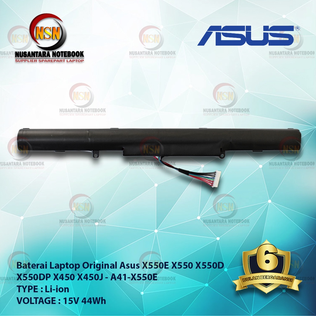 Baterai Original ASUS X550E X550 X550D X550DP X450 X450J A41-X550E