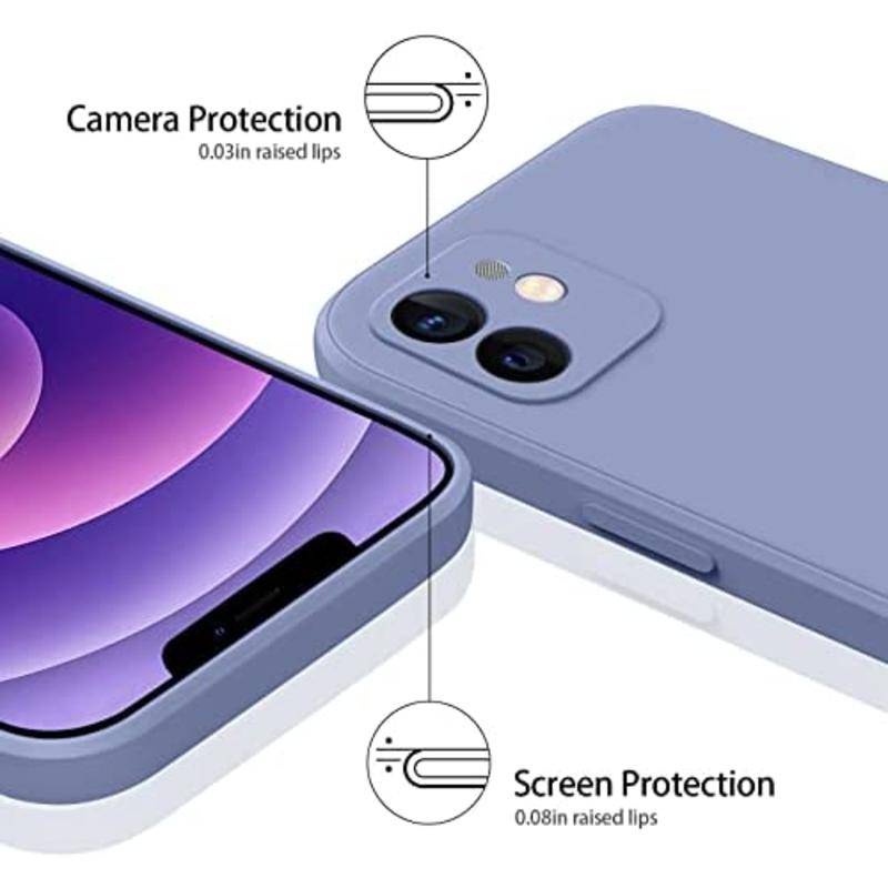 IPHONE Untuk iPhone14 13 12 11 Pro Max Plus Case Slim Silikon Cair Full Tertutup Soft Gel Karet Cover Untuk iPhone14 iPhone13