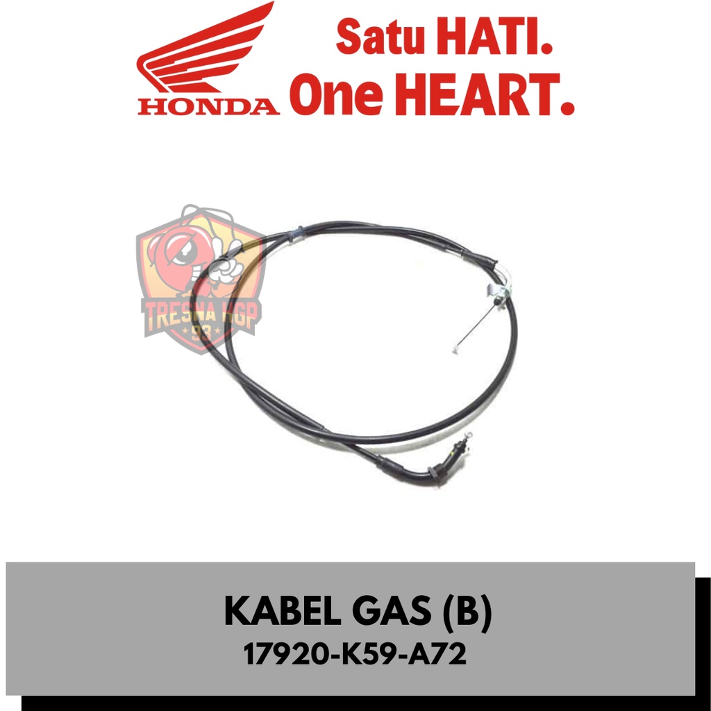 17920-K59-A72 KABEL GAS (B) NEW VARIO 125 & 150 ESP ORIGINAL | CABLE COMP B THROTTLE 17920K59A72