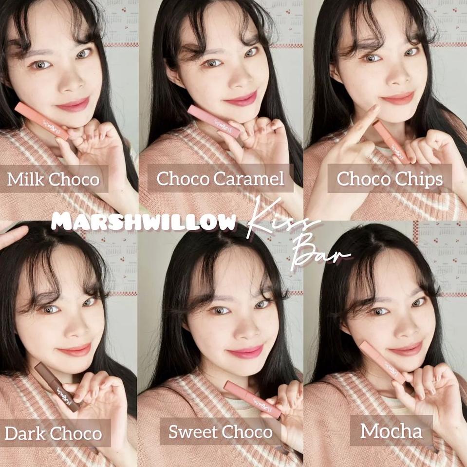 ㊋F READY Marshwillow Kiss Bar Lip Cream With Vit E by Natasha Wilona - Lipstick Choco Series LIP [MW