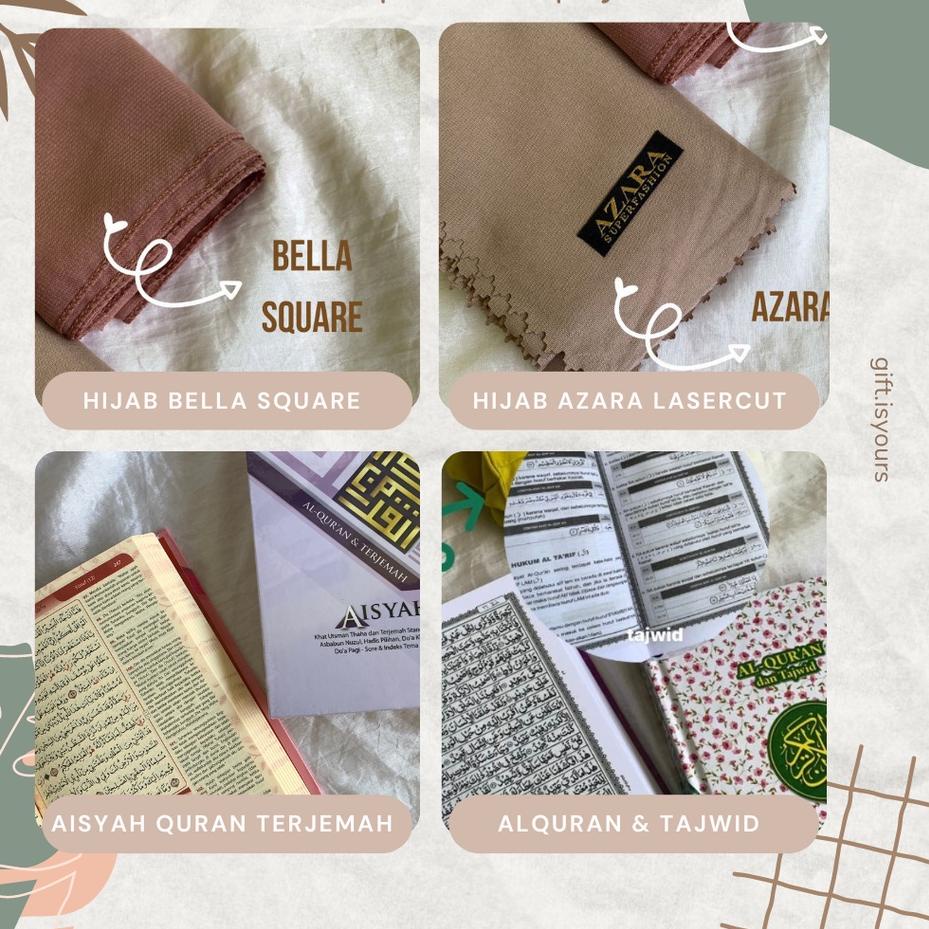 

[READY] Hampers / Gift Box / Kotak Hadiah / Kado Muslimah Cewek Hijab Al-Quran A6 Murah Hadiah Lebaran, Ulang Tahun, Graduation, Wisuda, Wedding, Sempro, Semhas, Enggagement, Hari Guru, Hari Ibu [Cek Deskripsi]