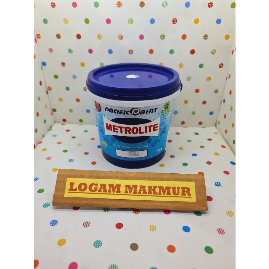 CAT TEMBOK PUTIH & PUTIH SALJU 1KG - METROLITE
