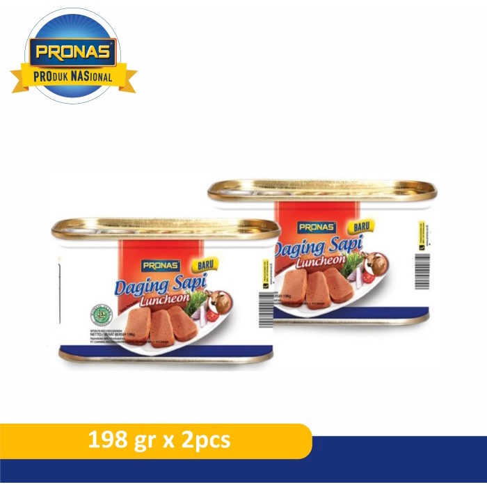 

(Special Sale Pronas Luncheon Sapi 198 G Kemasan Bundling 2 Pcs Tx0360