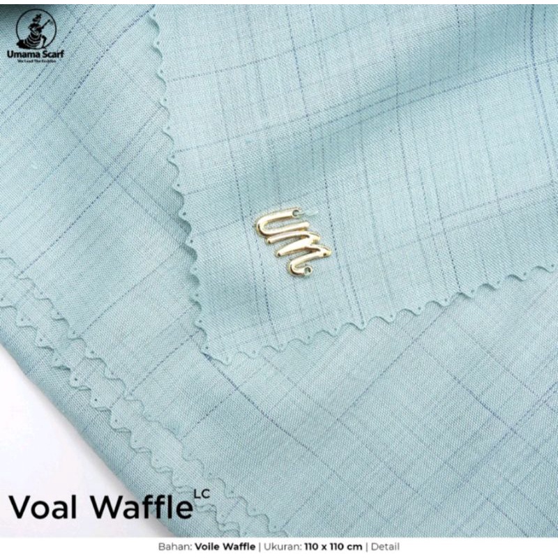 Hijab Segiempat Voal Waffle Metal Logo LC Original by Umama