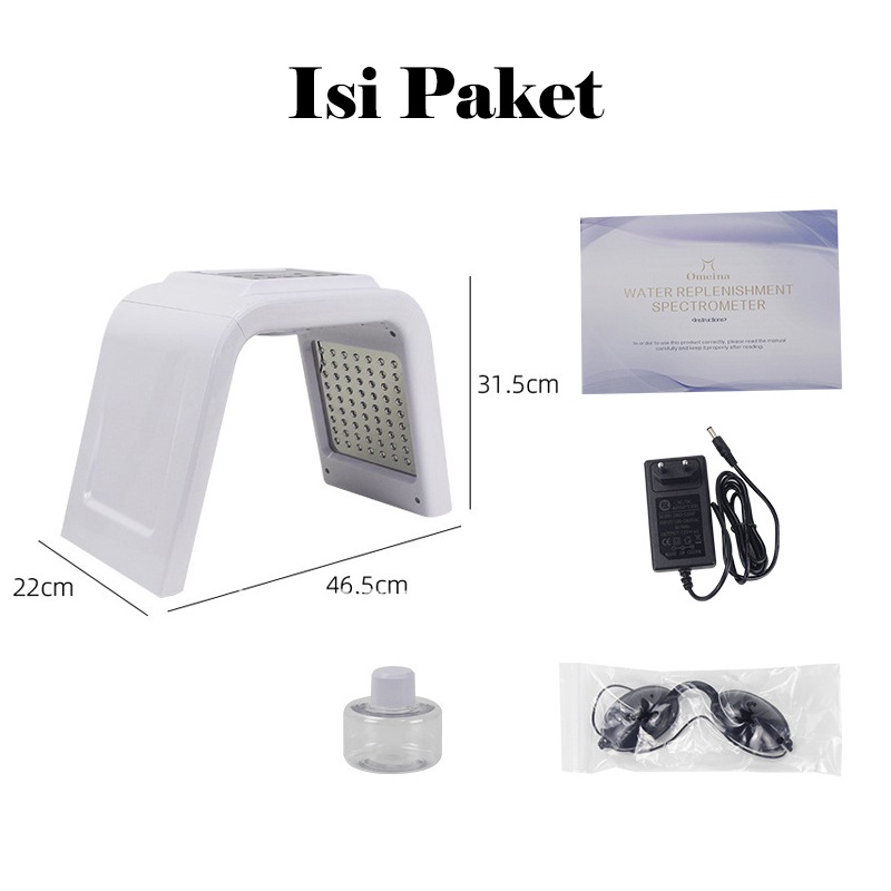 [NEWest]PDT LED Masker Nano alat facial wajah Light Semprot 7 Warna Hidrasi Peremajaan Kulit Pemutih Dan Peremajaan Kulit 100% original