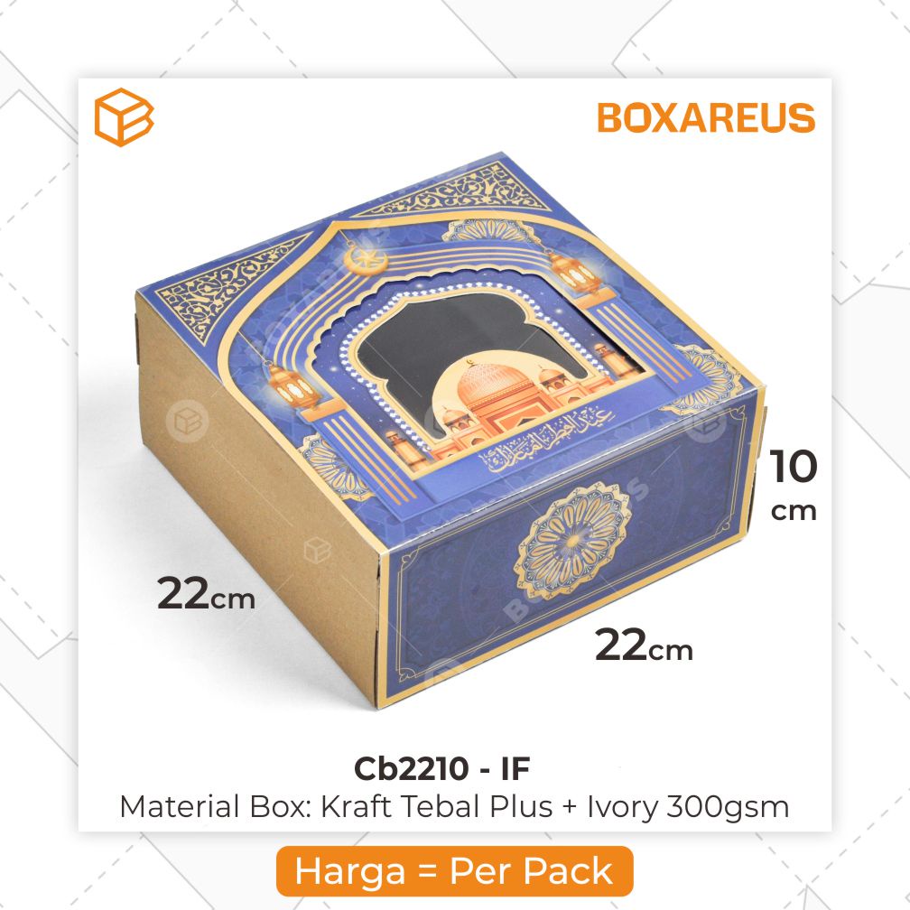 Cake Box Packaging Hampers Lebaran Kotak Kue Idul Fitri Kemasan | CB2210 IF