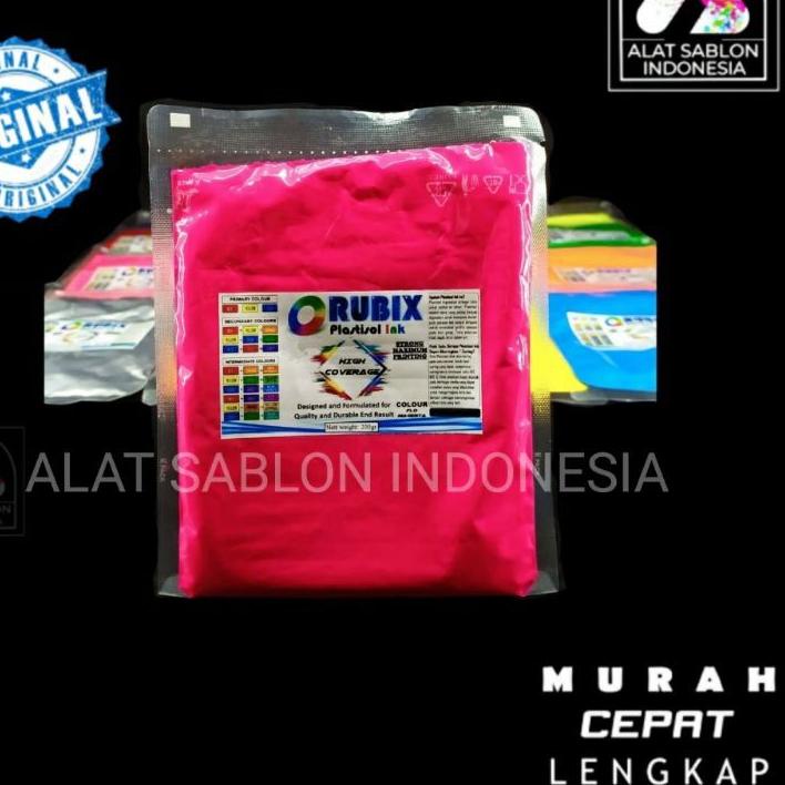 

Miliki TINTA SABLON RUBIX HC PLASTISOL FLO MAGENTA HIGH COVERAGE 200GR ✔