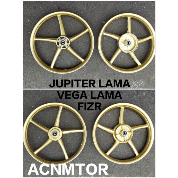 VELG PELAK RACING V ROSSI SANCA MODEL RCB PALANG 5 RING 17 JUPITER LAMA/VEGA LAMA/FIZ-R tromol kecil
