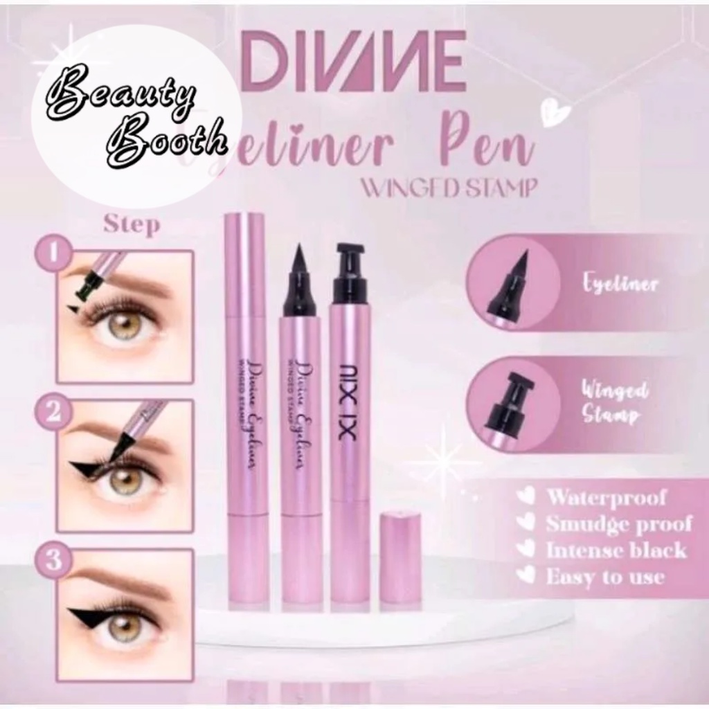 XI XIU Eyeliner Black Casing Black KUAS | Divine Liquid Eyeliner KUAS | c | XIXIU Eyeliner | Eyeliner Pen Stamp