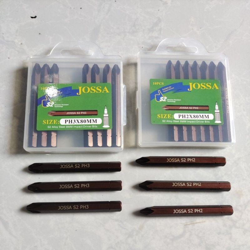 JOSSA mata obeng ketok S2 heavy duty / JOSSA impact driver bits S2 Heavy duty