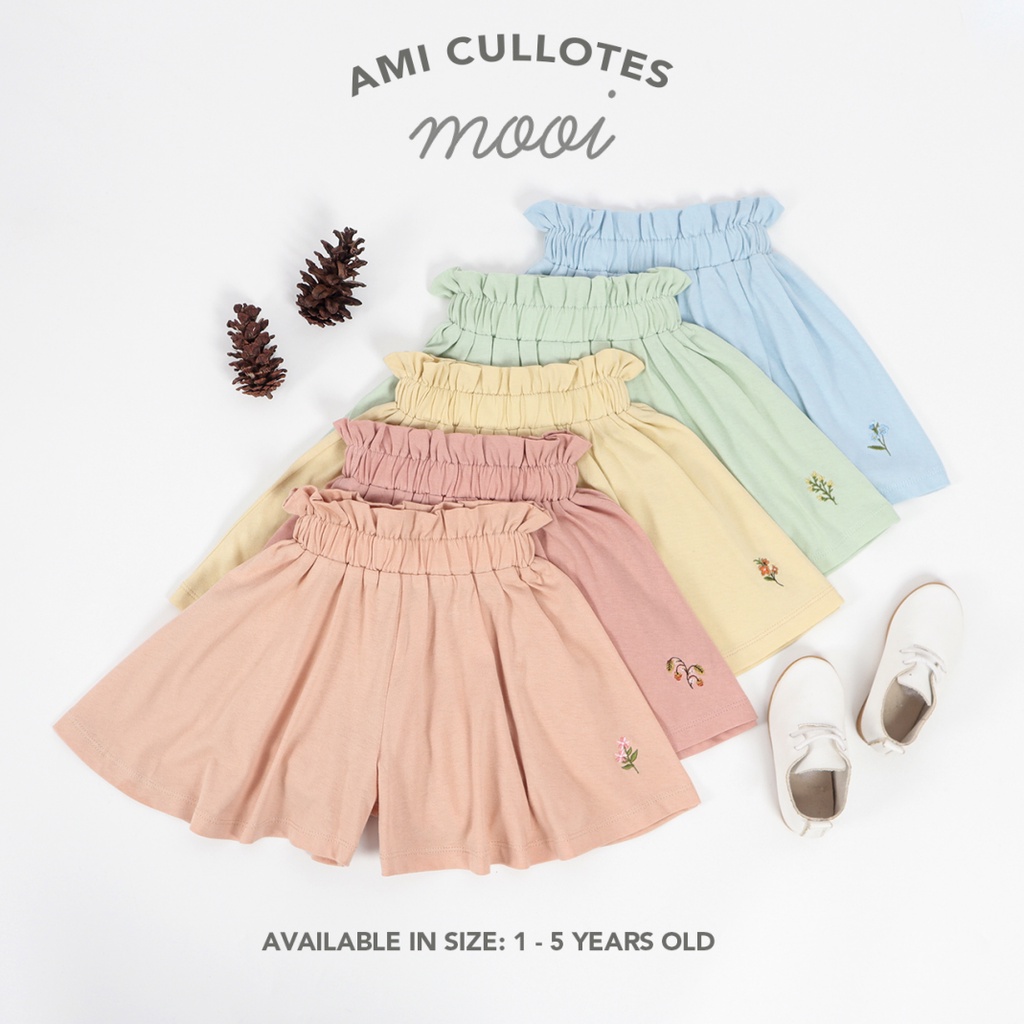 Mooi Ami Cullote 1-5 Tahun Celana Pendek Rumbai Fashion Anak Perempuan CBKS S23