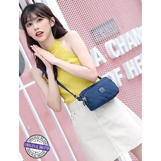 PROMO GUDIKA Bag 5091 - Tas Fashion Branded Ori Selempang bahu Cewek Kekinian Wanita Import Korea Original Terbaru Bahan Nilon Anti Air Waterproof