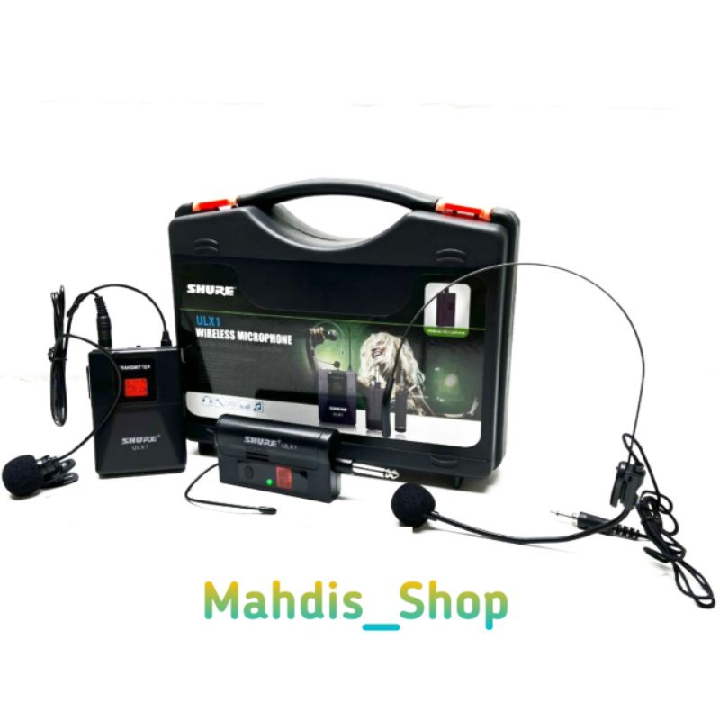 Mic Kancing Wireless Transmitter Bandu Headset Mikrofon Imam Seminar Henset Clip On Jepit Shure Ulx 