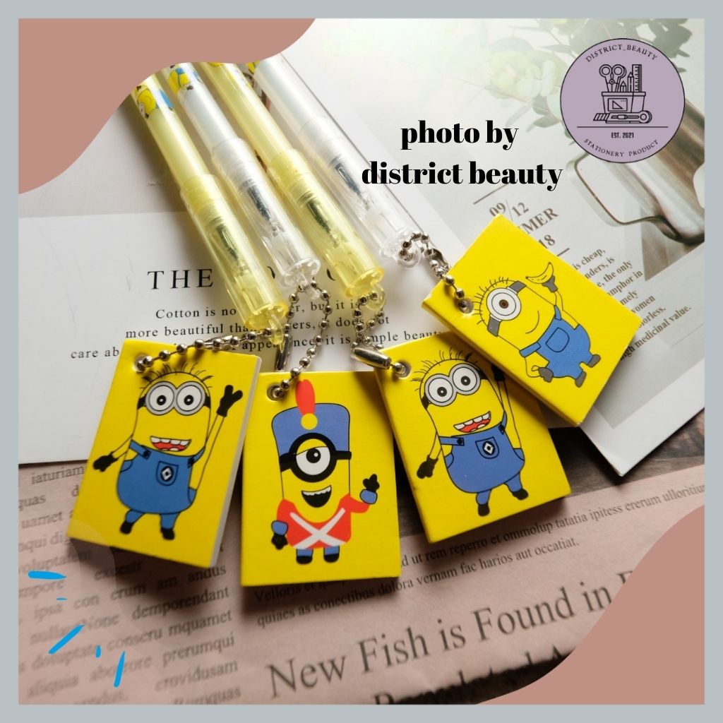

PULPEN GANTUNGAN BUKU MINION / PEN GEL MINION KUNING PEN BUKU MINION LUCU ALAT TULIS SEKOLAH PENA GEL LUCU TERMURAH BISA COD
