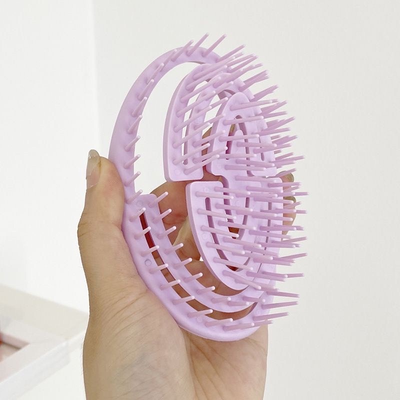 Sisir Spiral / Sisir Rambut Rontok Warna Pastel
