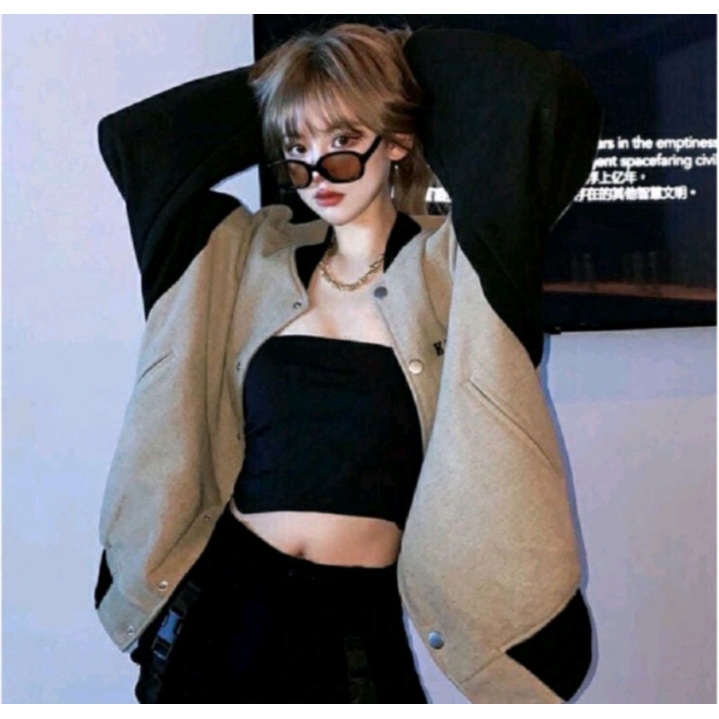 Sweater Baseball KASHENG 2016 2XL Varsity Jacket Bigsize Korean Fashion Look Kasual Santai Modern Kekinian