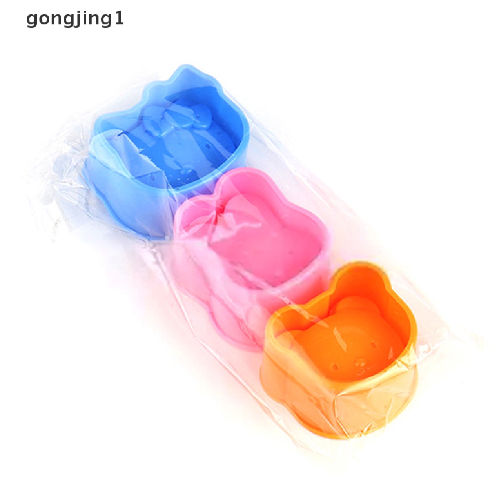 Ggg 3Pcs Cetakan Sushi Dapur Kartun Beruang Kelinci Rice Ball Mold DIY Bento Maker Tool ID