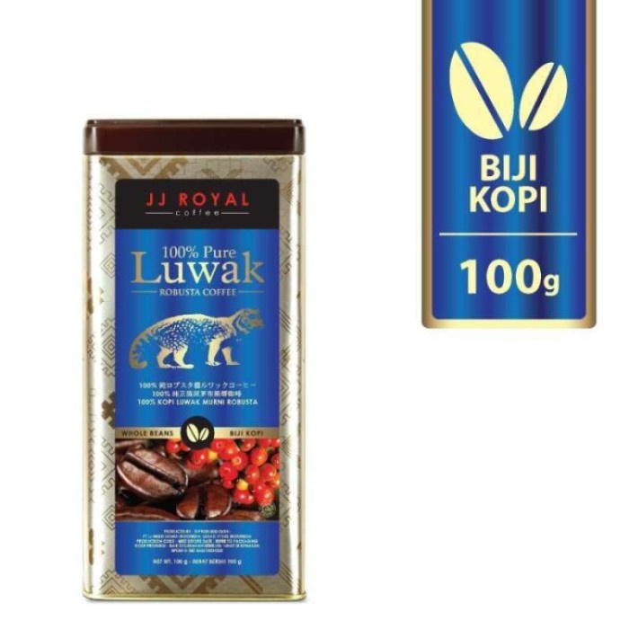 

Jj royal 100% pure lwk beans tin 100gr