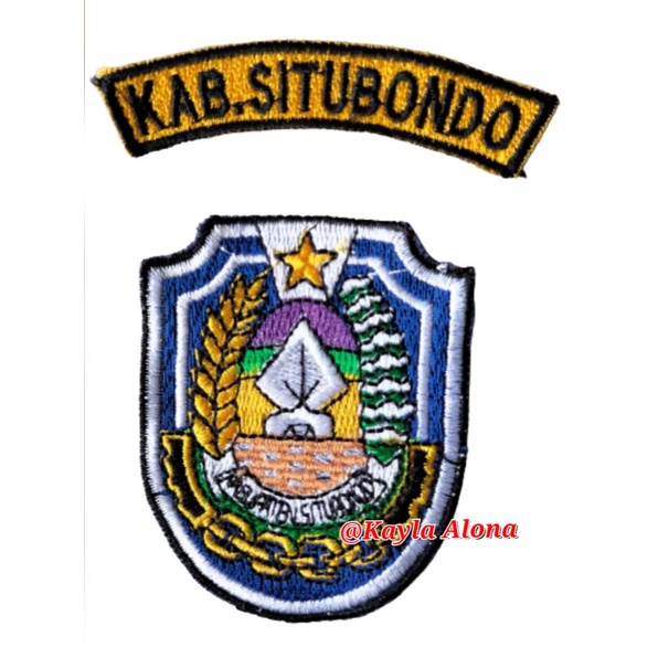 BET / BADGE BORDIR DINAS &quot; KAB.SITUBONDO &quot;