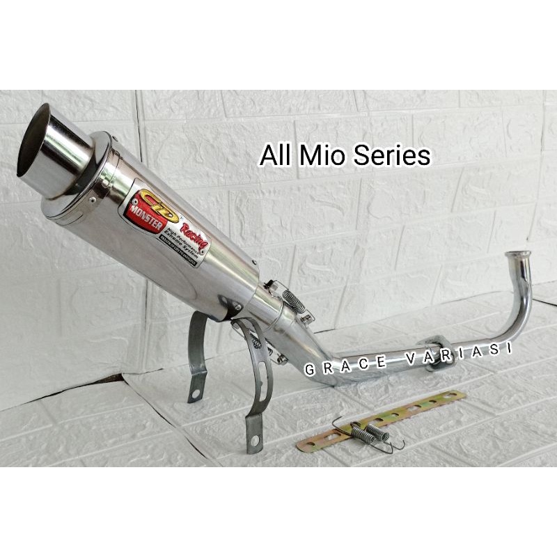 KNALPOT RACING CLD MONSTER UNTUK SEMUA MOTOR MATIC MIO/ALL TYPE MIO. MIO SPORTY/SMILE/J/SOUL GT 113/