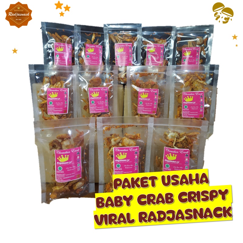 

PAKET USAHA BUNDLING 12PCS BABY CRAB CRISPY VIRAL