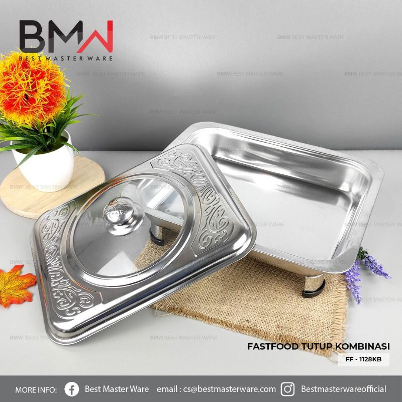 PRASMANAN SET TUTUP KACA / WADAH SAJI TEMPAT MAKAN PRASMANAN