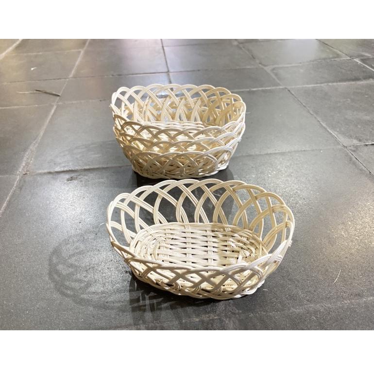

(B-R8R✔) [Size S] Keranjang Buah Rotan | Kiring Rotan BULAT & OVAL Kecil Ukuran S trending