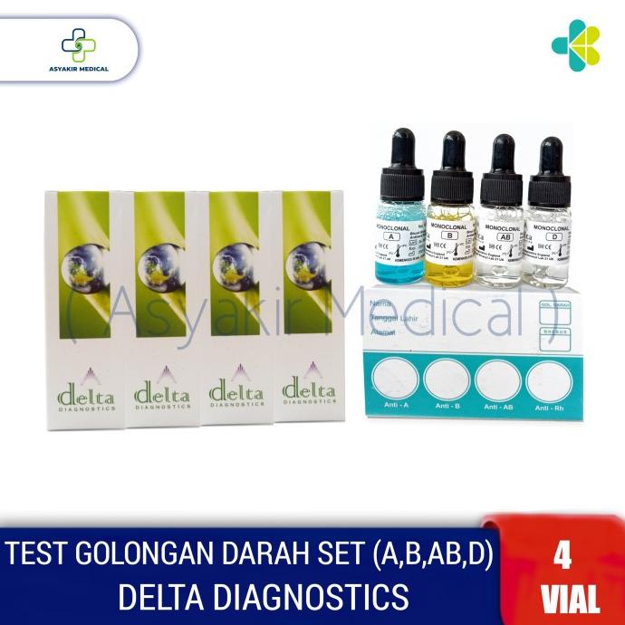 Jual Reagen Golongan Darah Goldar Delta 1 Set 4 Vial Shopee Indonesia