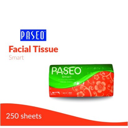 Facial Tissue PASEO SMART 250sheets (Tisu Kering PASEO 250 lembar)