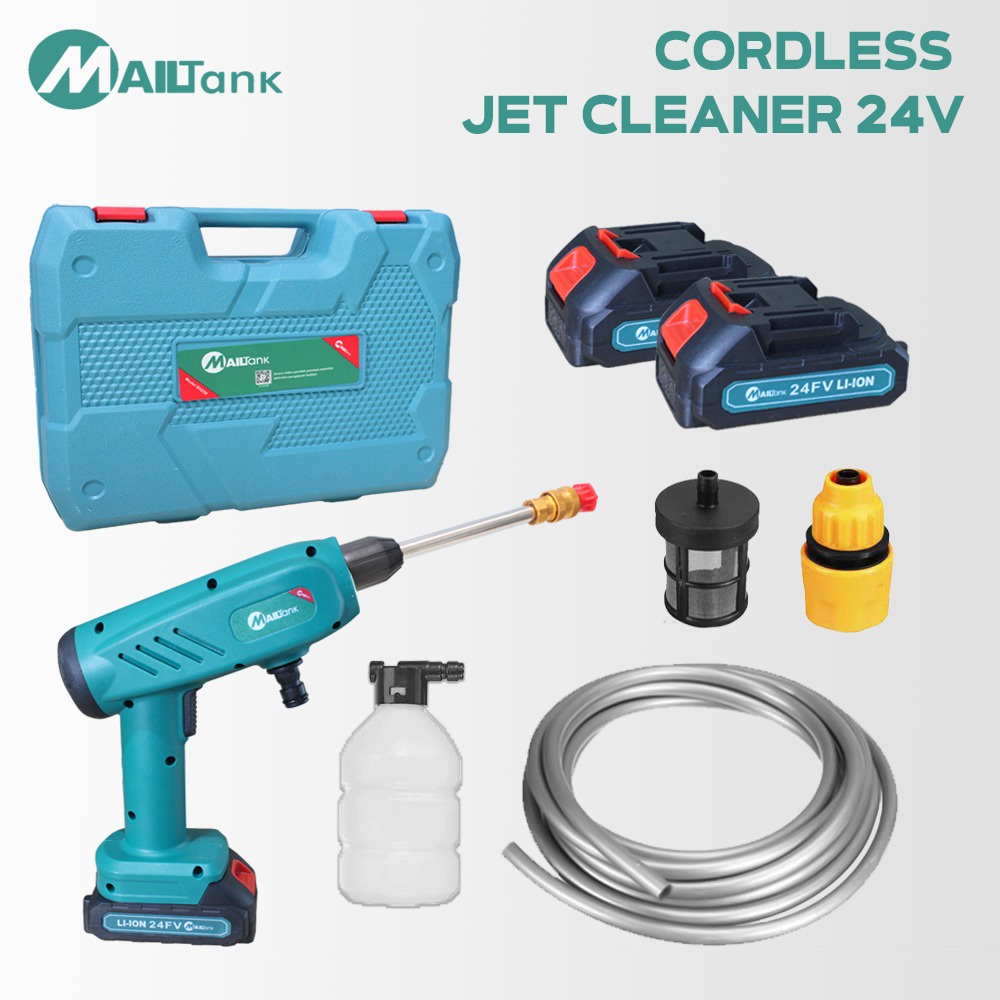 Mailtank Mesin Jet Cleaner Cordless 24v Jet Cleaner Baterai Mesin Cuci Motor Mobil Ac tanpa kabel TERSEDIA JUGA YUKIDO SUNC