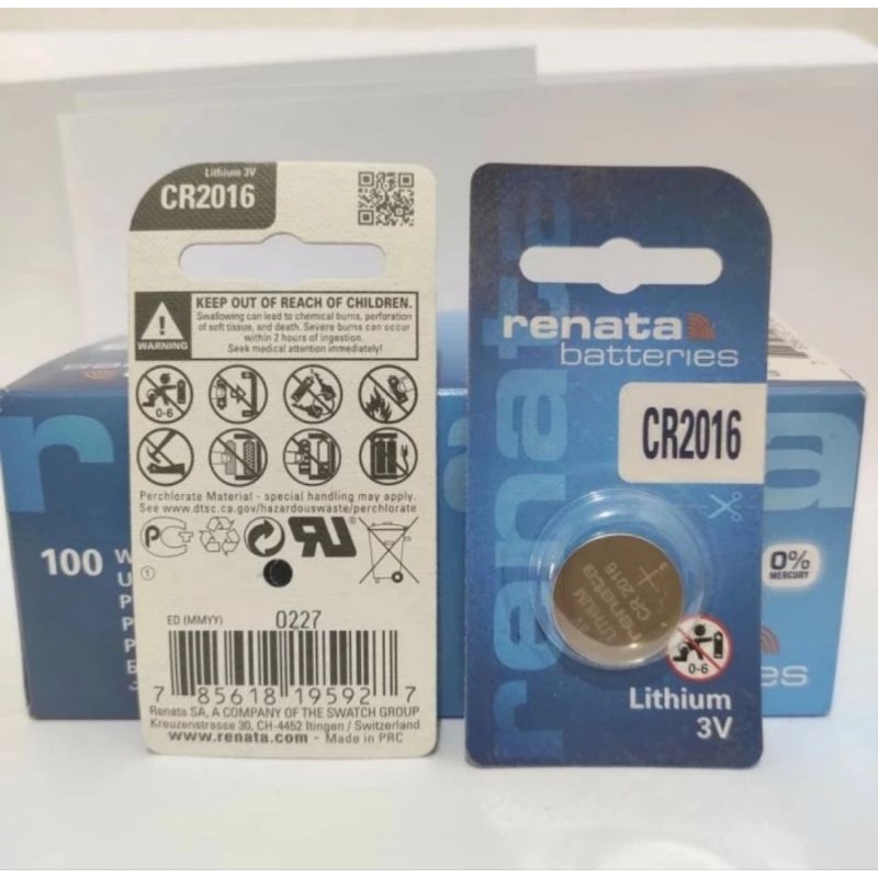 Baterai Original Renata CR2016 3V / Batere Renata CR 2016 3V