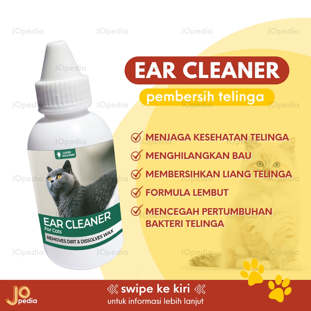 EAR CLEANER Obat Pembersih Telinga Kucing Tetes Kotoran Telinga