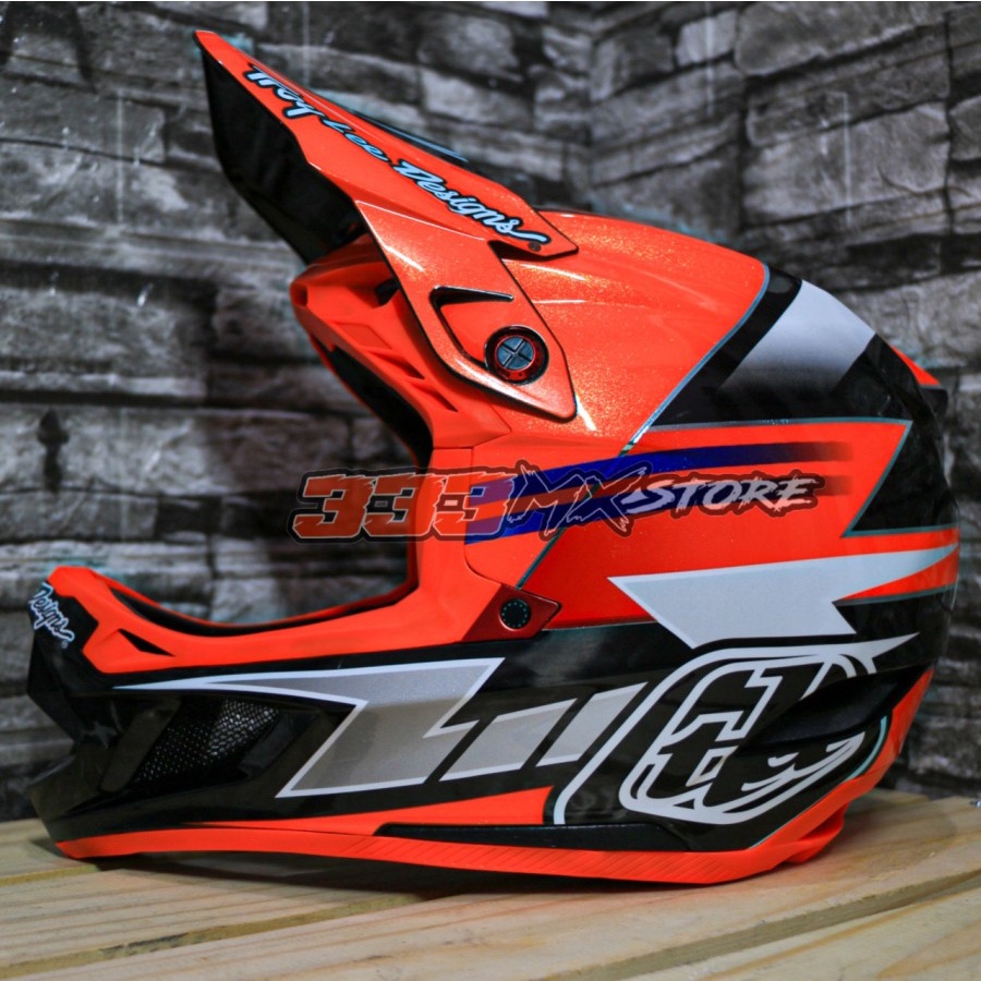 TLD D4 CARBON SABER RED HELM DOWNHILL MTB TLD D4 CARBON SABER RED ORI