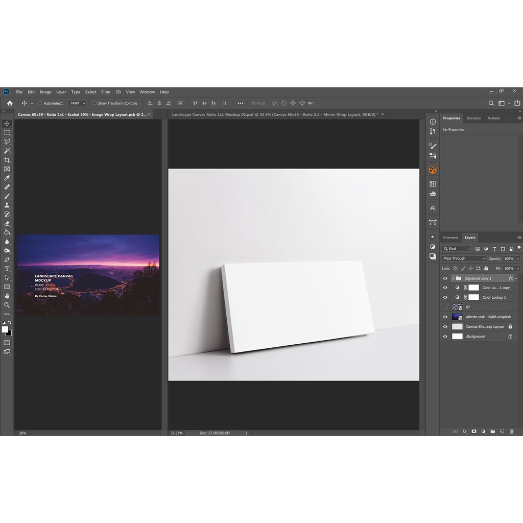 Canvas Mockups Bundle 2