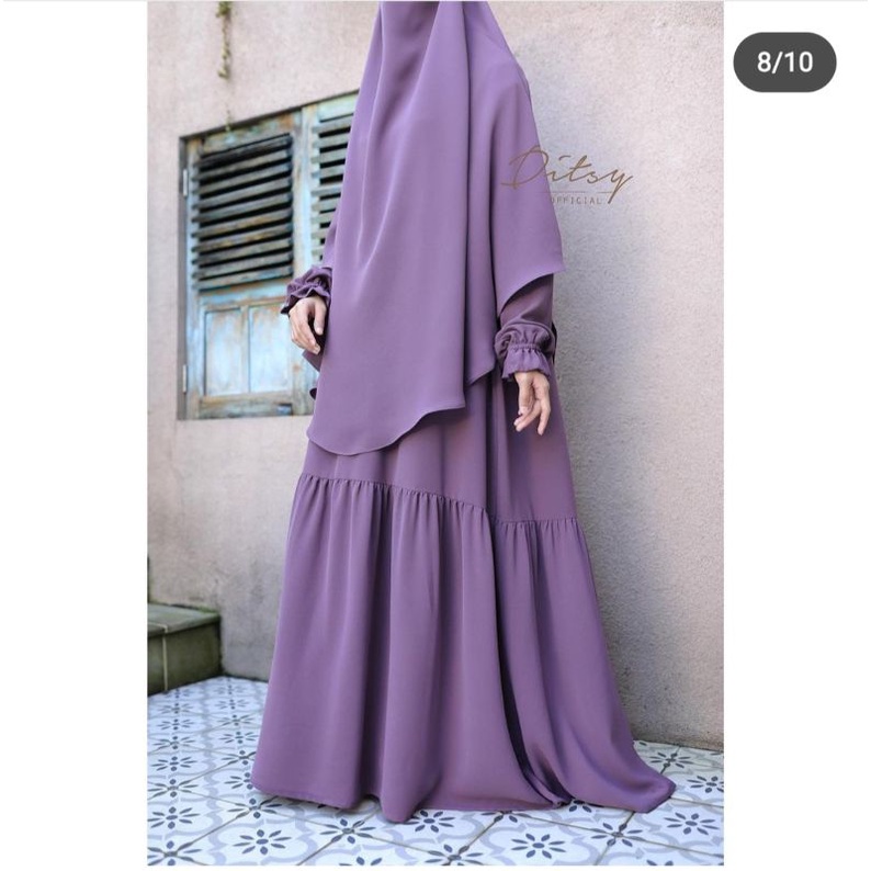 Lelia eggplant ditsy size M