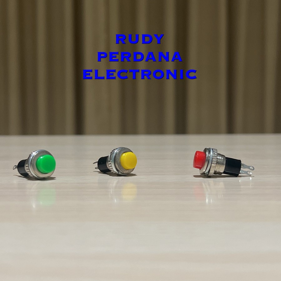 SWITCH PUSH BUTTON SAKLAR PUSH ON 2 PIN BULAT 0.5A 250V DS-316