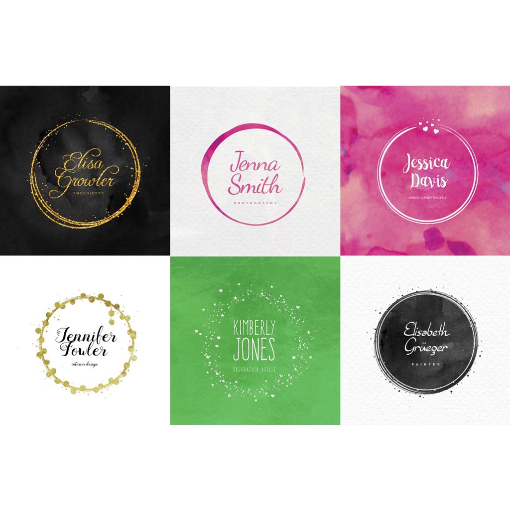 14.400+ Feminine Logo Creator Circle Edition